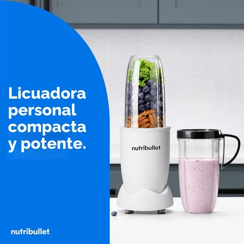 Vista 2 de NutriBullet® Pro Extractor de Nutrientes, 900W, Blanco Mate