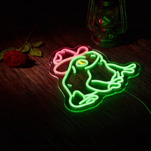 Vista 5 de Señal de neón de sombrero de vaquero, luz LED, decoración de pared, regulable, alimentada por USB, letreros de neón de vaquero (verde + rosa)