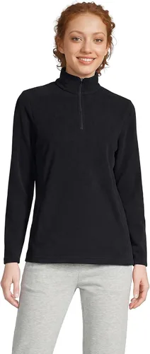 Vista 17 de Lands' End - Sudadera de vellón con cremallera de un cuarto, para todo tipo de clima Camello claro/marrón jengibre rico