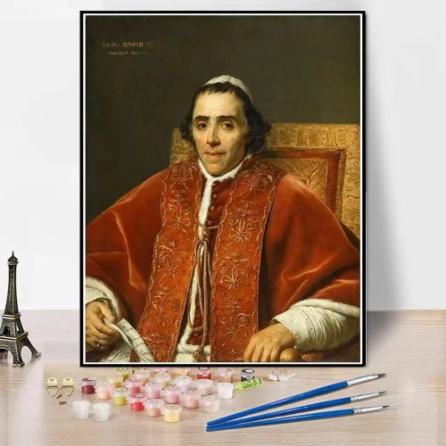 Vista 13 de Pintura por números para adultos Napoleón cruzando los Alpes en el paso de San Bernardo, Th May Pintura por Jacques Louis David DIY Pintura al óleo