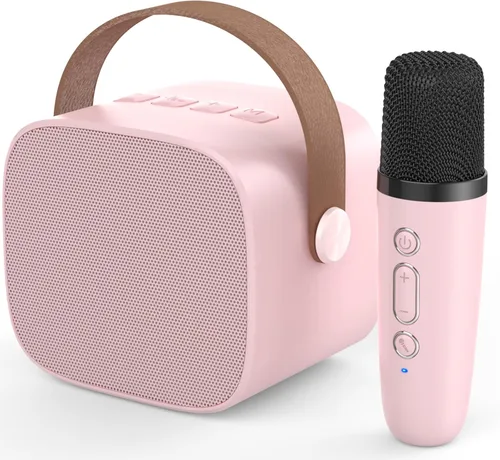 Vista 8 de Mini máquina de karaoke, juguetes divertidos, regalos de cumpleaños de Navidad para niños de 4 a 12 años, niñas, niños, adultos, juguetes