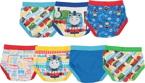 Vista 2 de Thomas & Friends Boys Toddler 7-Pack 100% Combed Cotton Briefs with Thomas The Tank, Percy and More in Sizes 23t and 4t