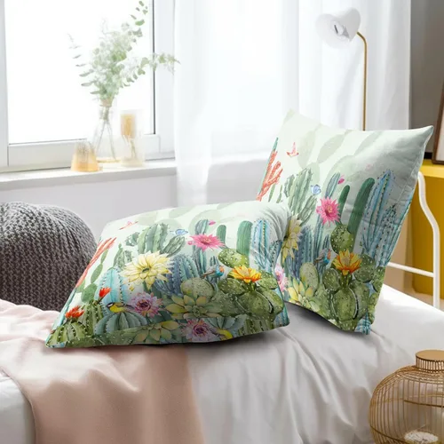 Vista 87 de Giwawa Juego de 2 fundas de almohada decorativas con diseño floral de girasol de 16 x 16 pulgadas, fundas de cojín decorativas para el hogar, sofá