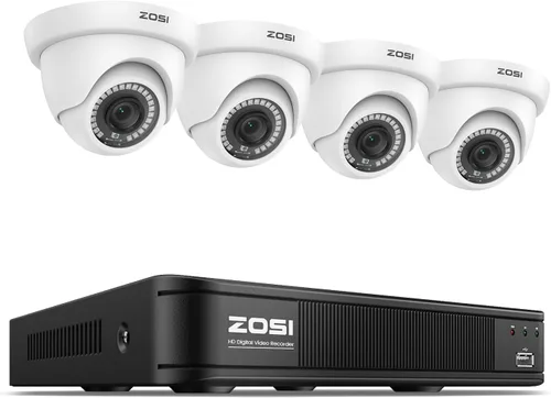 Vista 11 de ZOSI Cámaras de seguridad domo de 1080p (híbridas 4 en 1 HD-CVI/TVI/AHD/960H CVBS analógica), cámara CCTV de vigilancia nocturna de 2 MP