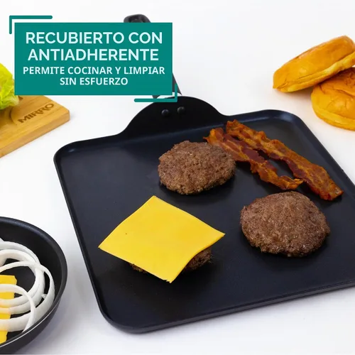 Vista 4 de Mirro A79713 Get A Grip - Utensilios de cocina antiadherentes de aluminio, 11 pulgadas, color negro