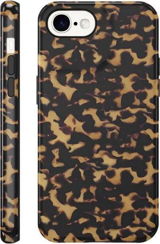 Vista 49 de Funda de teléfono con estampado de guepardo para iPhone 7/8/SE 2020/2022 de 4.7 pulgadas, funda de lujo con diseño de leopardo marrón coqueta a