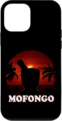 Vista 12 de Funda de regalo divertida para iPhone 15 con mofongo pilon palmeras puesta de sol