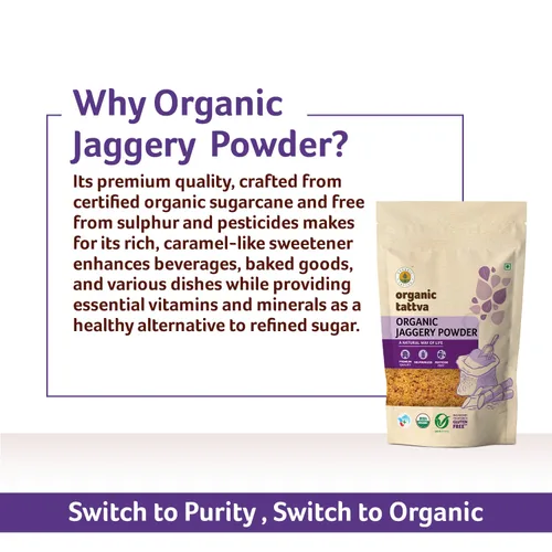 Vista 9 de Organic Tattva Jaggery en polvo, 17.64 oz certificado por USDA