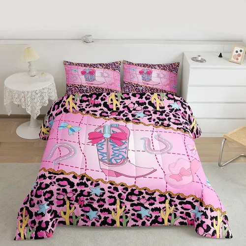 Vista 25 de Feelyou Juego de edredón de animales de la selva para todas las estaciones, juego de ropa de cama con 1 funda de almohada de microfibra de elefante