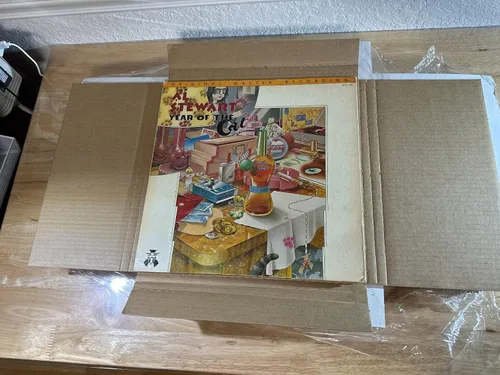 Vista 7 de Juego de cajas de envío LP blancas para discos de vinilo, 12.6 x 12.6 x 1 pulgada, cajas de cartón corrugado, caja de papel (5)