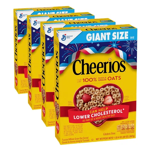 Vista 14 de Cheerios, cereales para el desayuno sin gluten saludables para el corazón, 8.9 onzas
