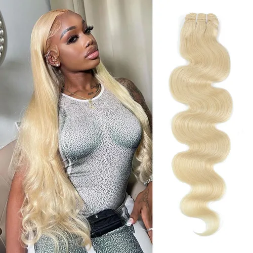 Vista 22 de DMKEEP Extensiones de cabello humano ondulado con cierre, 12, 14, 16+10 pulgadas, 100% cabello virgen brasileño sin procesar, 3 paquetes con cierre