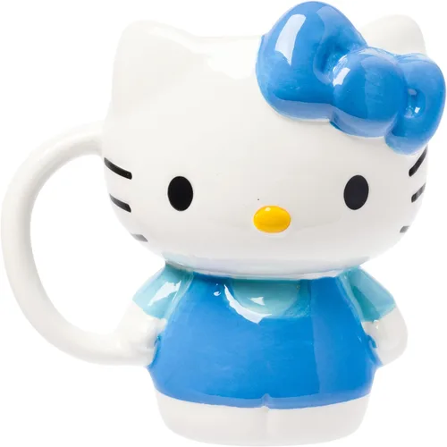 Vista 15 de Silver Buffalo Sanrio Hello Kitty and Friends Badtz-Maru - Taza de cerámica esculpida en 3D, 20 onzas