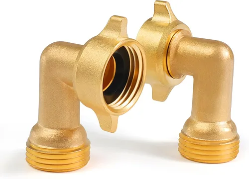 Vista 8 de Voltorb Codo de manguera de jardín, conector de manguera de jardín de 135 grados, accesorios de latón macizo con junta tórica para entrada de agua