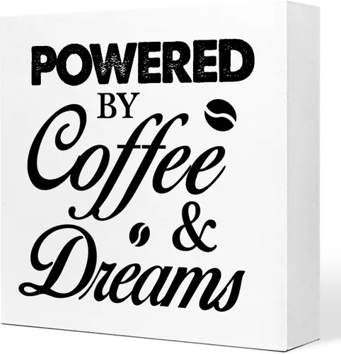 Vista 9 de Cartel de madera con texto en inglés "Funny Without Coffee Chaos", letrero rústico de madera de café para el hogar, cocina, oficina, cafetería, bar