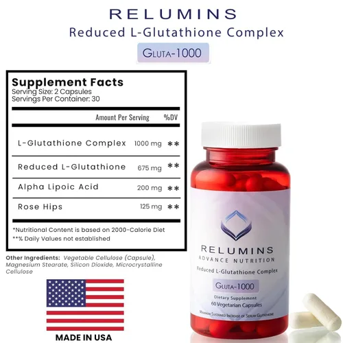 Vista 9 de Relumins Juego de recuperación nocturna y resplandor – Paquete completo de cuidado de la piel con Gluta 1000 cápsulas de loción reparadora nocturna