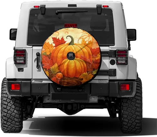 Vista 20 de Delerain Dinosaur Moon - Cubierta de rueda de repuesto para neumáticos, protector solar impermeable para caravana, remolque, RV, SUV, camión
