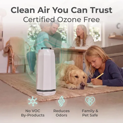 Vista 4 de Puraclenz Photon P3000X Purificador de aire para el hogar, purificación del aire y de superficies, hasta 3000 pies cuadrados, elimina el 99%