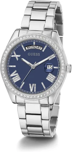 Vista 4 de GUESS US - Reloj analógico multicolor y verde para mujer