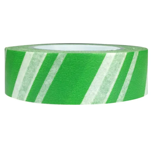 Vista 17 de Wrapables Cinta adhesiva japonesa a rayas Washi - Rayas cortas negras y multicolor