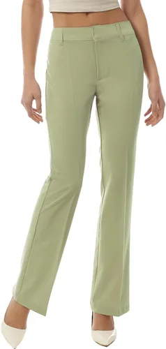 Vista 73 de Design by Olivia Pantalones de oficina de corte holgado para mujer