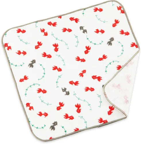 Vista 25 de NOREN Toalla de mano japonesa (Senshu Osaka Towel - Apple) Toalla de algodón, fabricada en Japón, 100% algodón, de secado rápido, absorbente, ultra