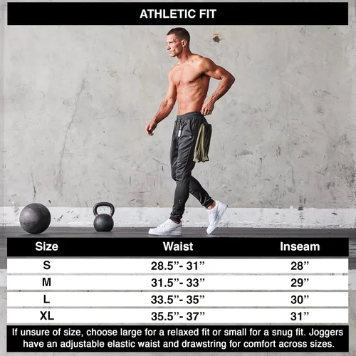 Vista 6 de Born Tough Pantalones deportivos de entrenamiento ajustados para hombre, para fisicoculturismo, gimnasio, pantalones deportivos con bolsillos