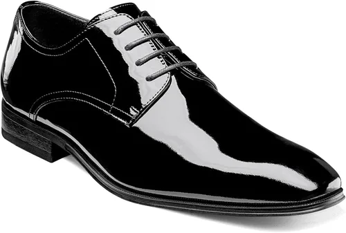 Vista 3 de Florsheim Mens, Tux Plain Toe Black Men's Dress Shoes