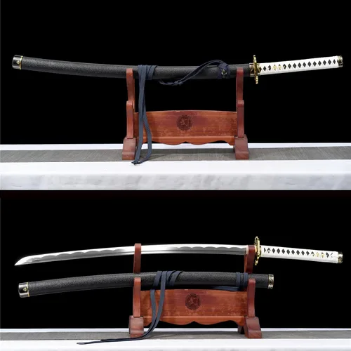 Vista 2 de Espada de Devil May Cry 5 Vergil Anime Cosplay Sword Warrior Yamato/Rebelión de Dante, Katana real de 41 pulgadas, forjada a mano de acero al