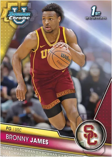 Vista 4 de Bowman Chrome Caja de baloncesto universitario 2023/24, 7 paquetes por caja