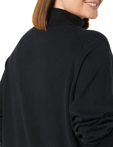 Vista 6 de Tienda Essentials - Suéter para mujer con cuello tortuga manga larga ligero de ajuste clásico