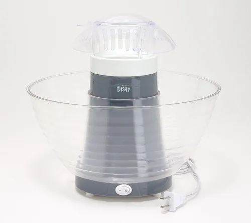 Vista 2 de DISHY - Máquina eléctrica de palomitas de maíz sin aceite para 17 tazas (azul)