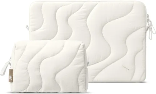 Vista 13 de tomtoc 360 Protective Puffy Laptop Sleeve Kit for 13-inch MacBook Air 2026 Snowberg