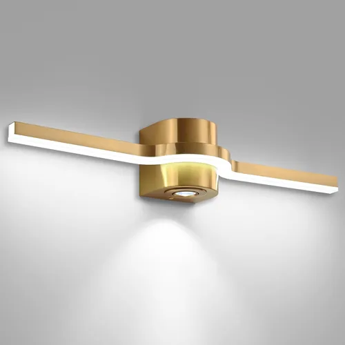 Vista 9 de SOLFART BK-3C - Luces LED de tocador para baño, lámparas de baño negras, 3 colores de temperatura regulable de 48 pulgadas