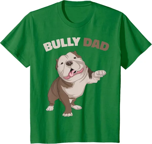 Vista 46 de American Bully Dad Dog Owner Father Funny Men T-Shirt Asphalt Grey