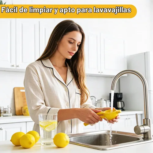 Vista 4 de YC Kitchen Exprimidor de limón, exprimidor de limón, herramienta manual de metal Herramientas de cocina para exprimidor de cítricos, aptos