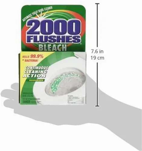 Vista 5 de Limpiador de inodoros antibacterial Bleach de 2000 Flushes, automático y con cloro, paquete de de 1, 1