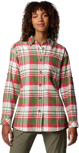 Vista 13 de Columbia Camisa de franela Holly Hideaway para mujer Tartán de búfalo de tiza