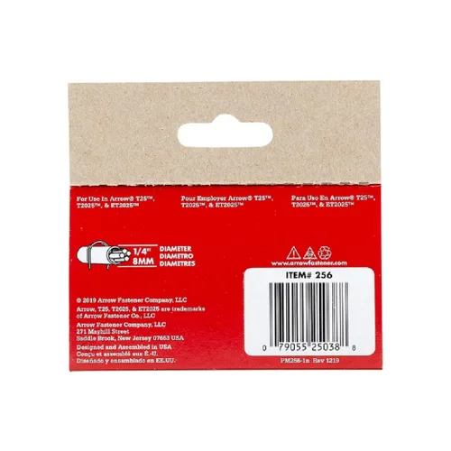 Vista 4 de Arrow Fastener 256 Genuine T25 - Grapas de 3/8 pulgadas (paquete de 2)