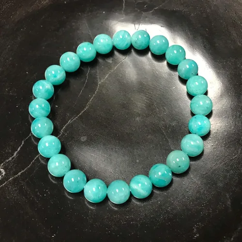 Vista 391 de Gem Avenue Handmade Round Bead Stretch Bracelet Unisex Natural Stone Beaded Jewelry for Men & Women, Elastic Wristband for Daily Wear