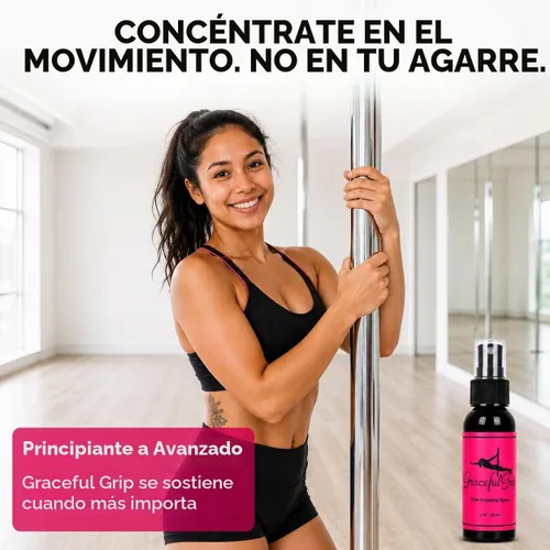 Vista 5 de Spray de agarre para poste: agarre de mano a base de colofonia para baile de poste, solución de agarre de poste para manos secas para entrenamiento