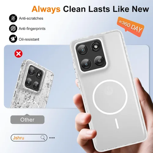 Vista 44 de Jshru Funda para Samsung Galaxy S26 Plus/Galaxy S25 Plus: para Galaxy S24 Plus [compatible con Magsafe] [2 protectores de pantalla HD] cubierta
