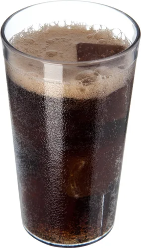 Vista 2 de Vasos de plástico Carlisle, apilables, resistentes a la rotura, sin BPA, 12 onza, Transparente