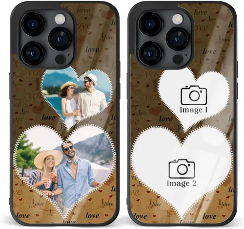 Vista 46 de Fundas de teléfono personalizadas Red Love You Imágenes empalmadas para iPhone 5 6 7 8 11 12 13 14 15 16 Pro Max Plus Mini X para Samsung S21 S22