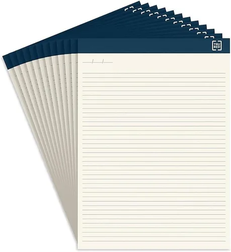 Vista 16 de TRU RED Staples TR57363 Bloc de notas, 8.5 x 11.75 pulgadas, rayas anchas, pasteles, 50 hojas/bloc