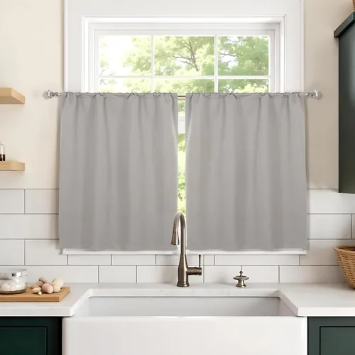 Vista 80 de Superior Cortinas opacas, oscurecimiento de habitación, dormitorio, cortinas, cocina, detalles de ventana de sala de estar, bloqueo solar, térmico