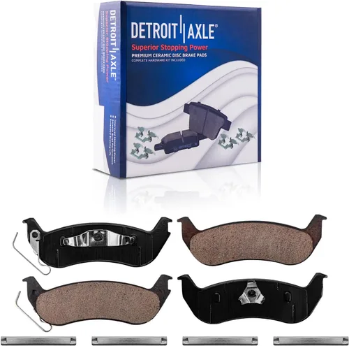 Vista 79 de Detroit Axle - Pastillas de Freno Delantero Izquierdo Reemplazo de Pinza de Disco para Dodge Ram 1500 Dakota Mitsubishi Raider - Juego de 3 piezas