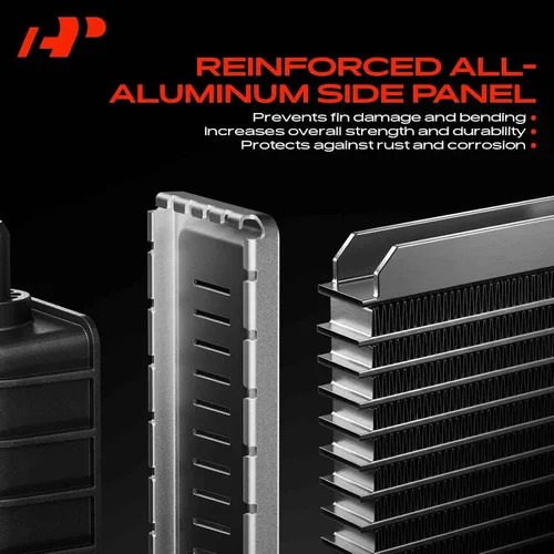 Vista 6 de A-Premium Radiador auxiliar de refrigeración adicional compatible con BMW 328i, 328i xDrive, 330e, 335i, 335i xDrive, 340i, 340i GT xDrive, 340i
