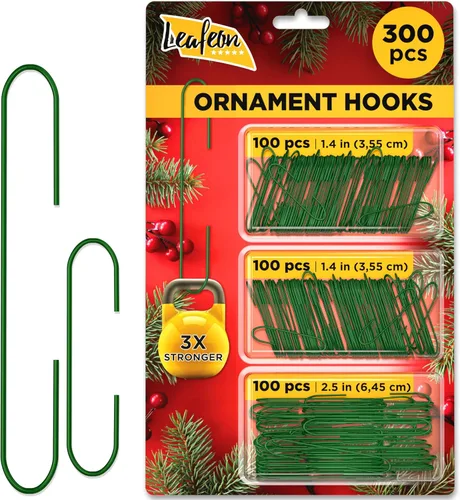 Vista 7 de Leafeon Paquete de Ganchos para Adornos Navideños - Colgador de Adornos para Navidad - Ganchos Esenciales para Colgadores de Adornos