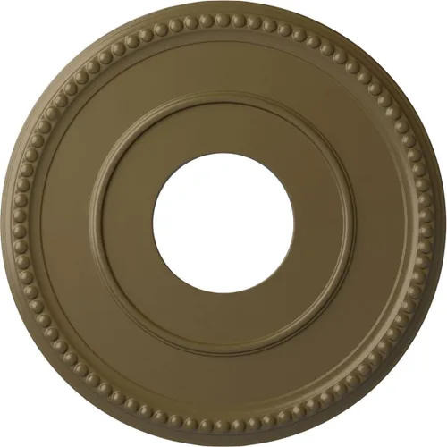 Vista 57 de Ekena Millwork Bradford Medallón de techo, Oro Pintado a mano dorado